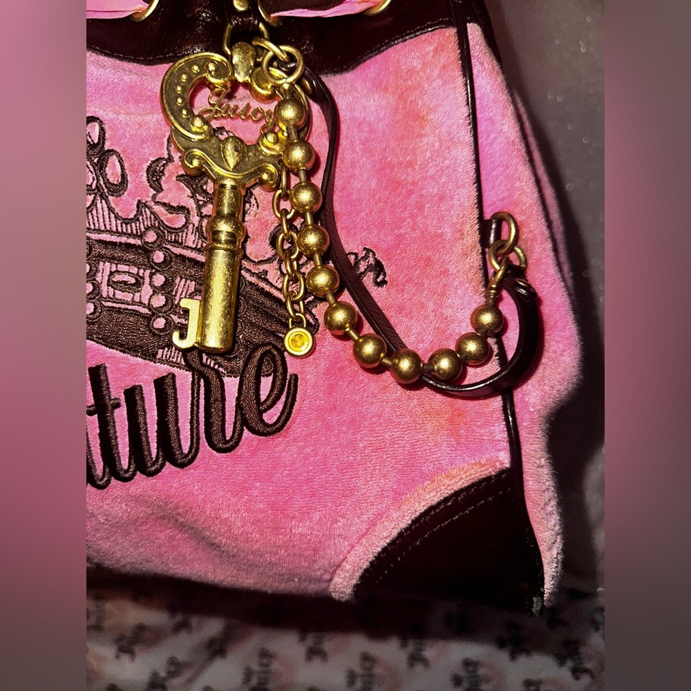 * SOLD *Juicy Couture Pink and Brown rare vintage daydreamer Bag - Picture 15 of 15